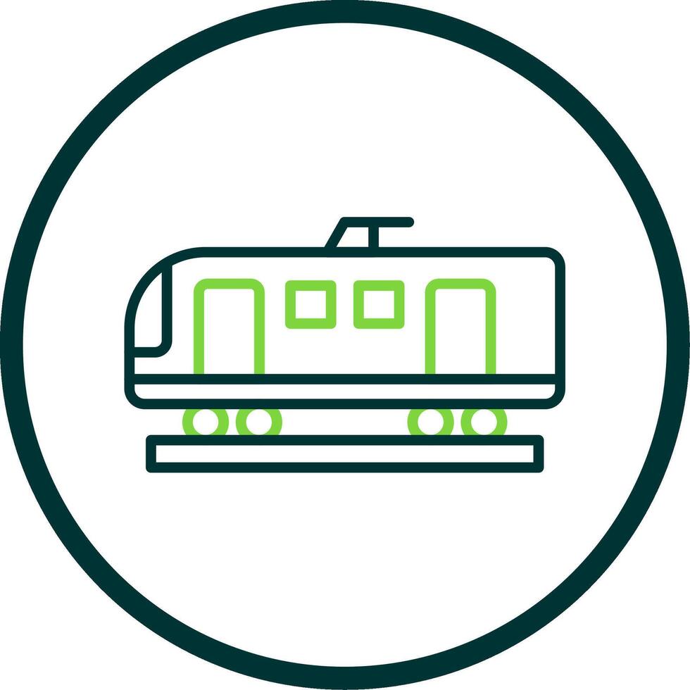 High Speed Train Line Circle Icon Design vector