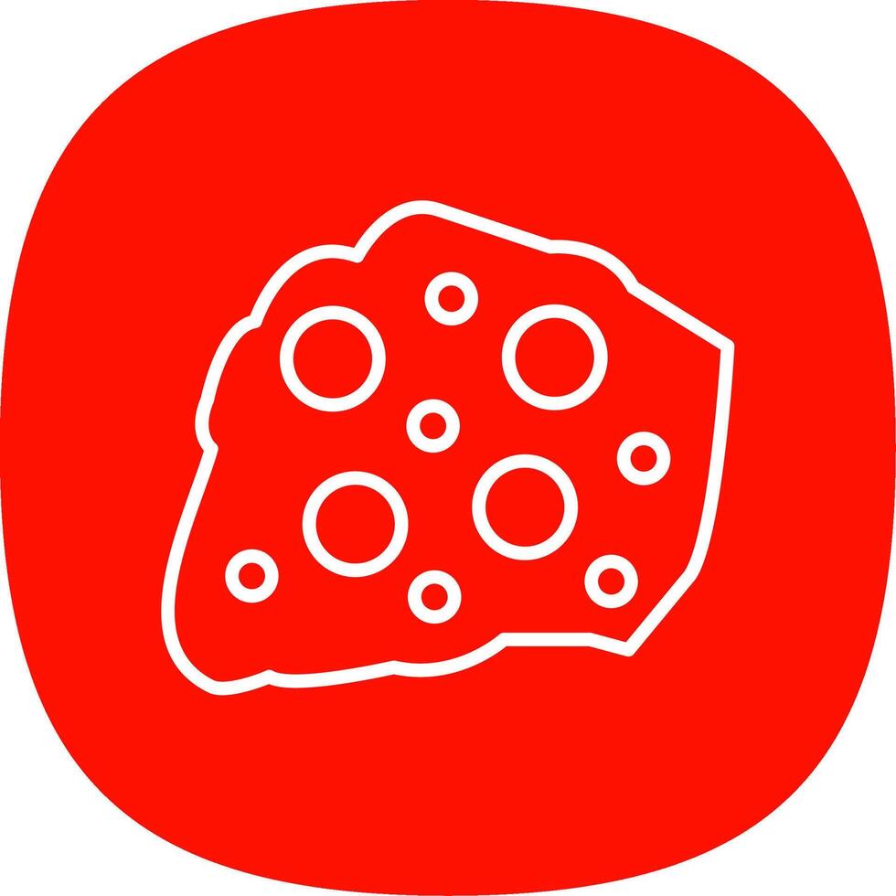 Rock Line Curve Icon Design vector