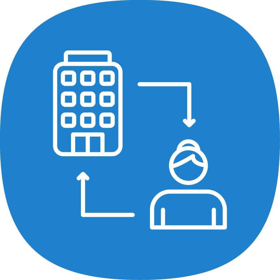 B2c Line Curve Icon Design vector