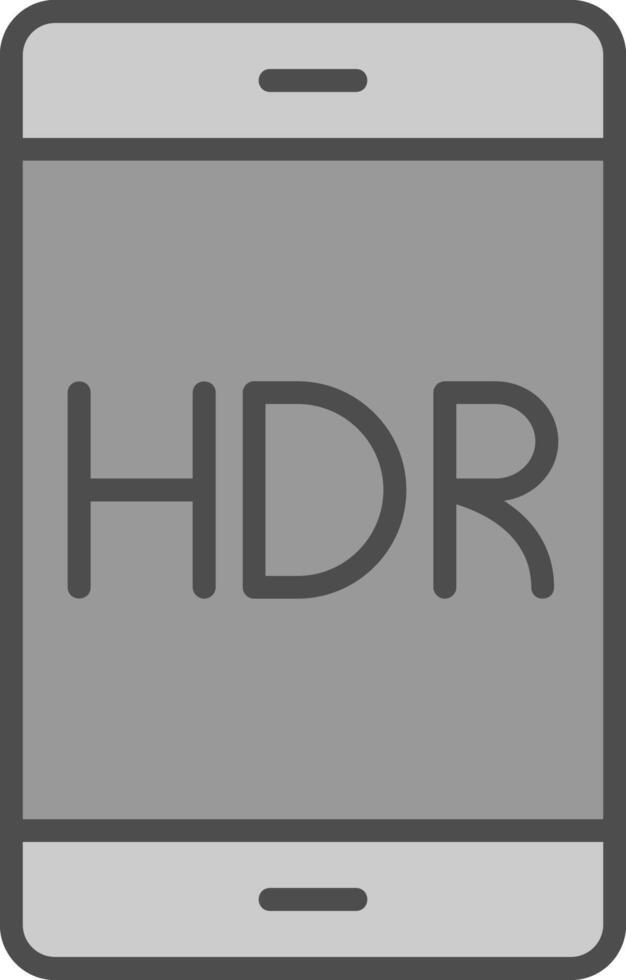 Mobile Line Filled Greyscale Icon Design vector