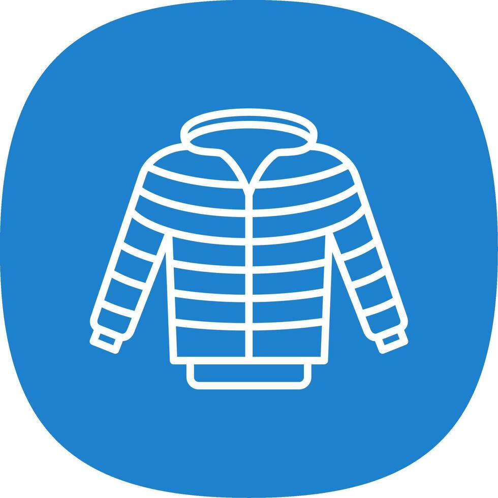 Jacket Line Curve Icon Design vector