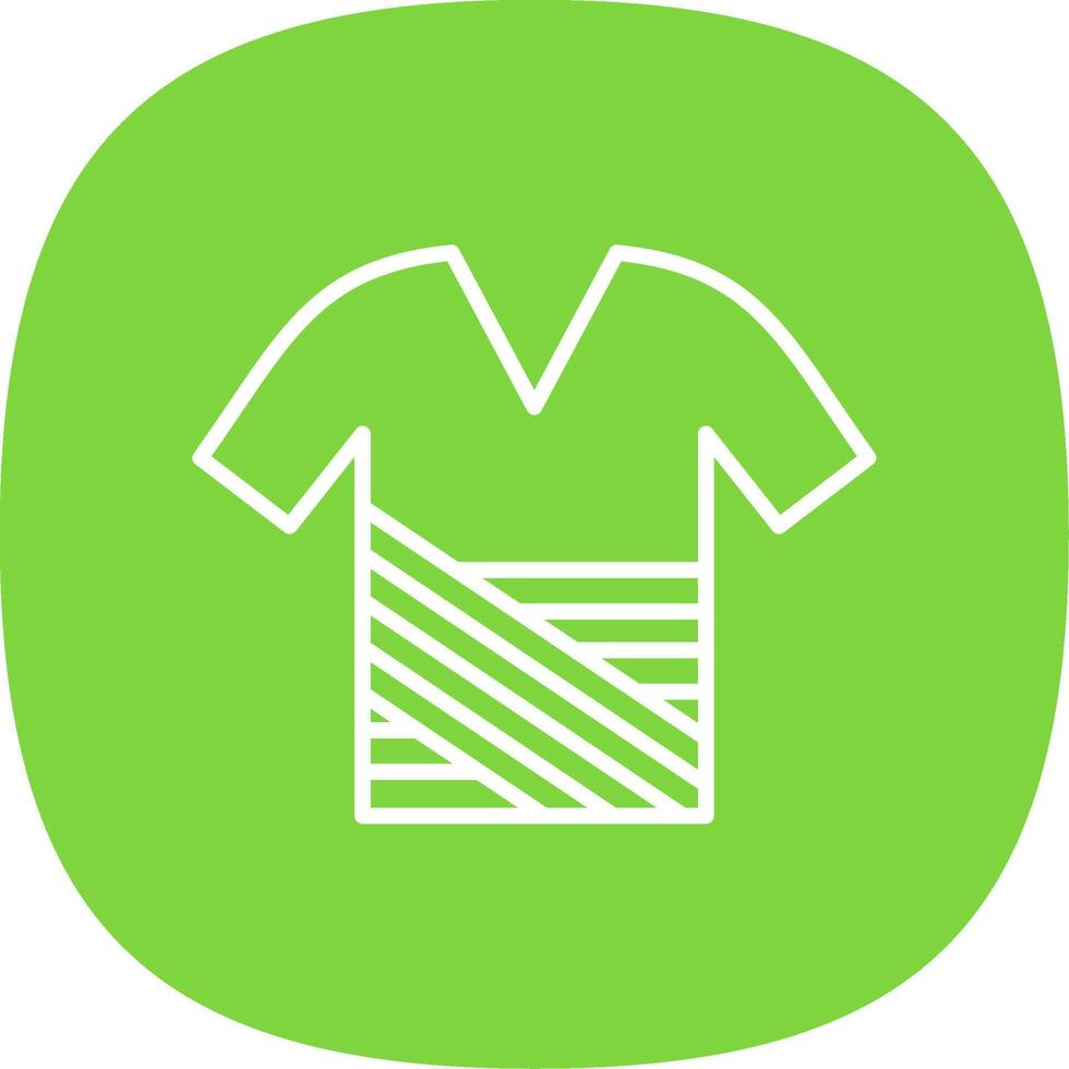 Shirt Line Curve Icon Design vector