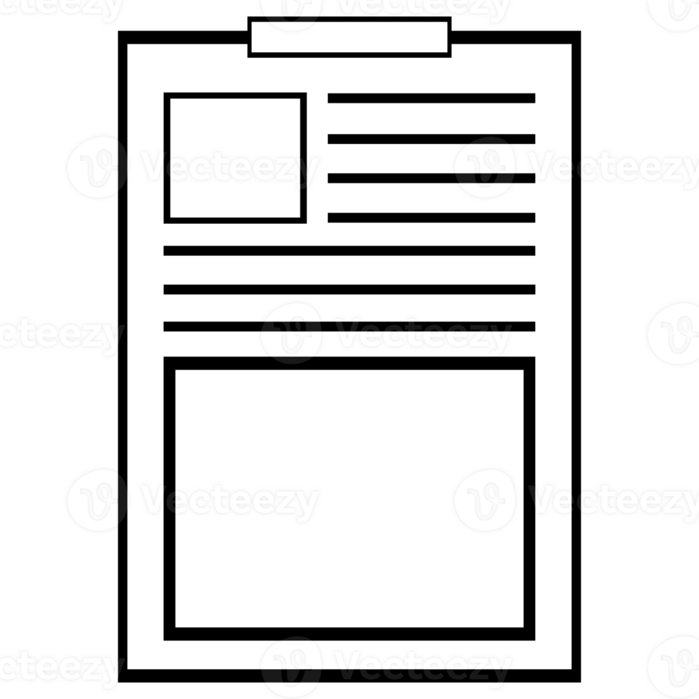 clipboard with paper png