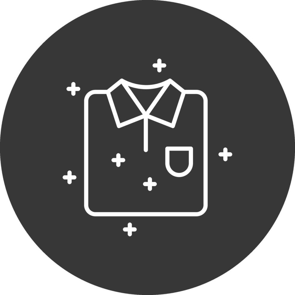 camisa línea invertido icono diseño vector