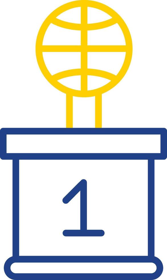 Basketball Line Two Colour Icon Design vector