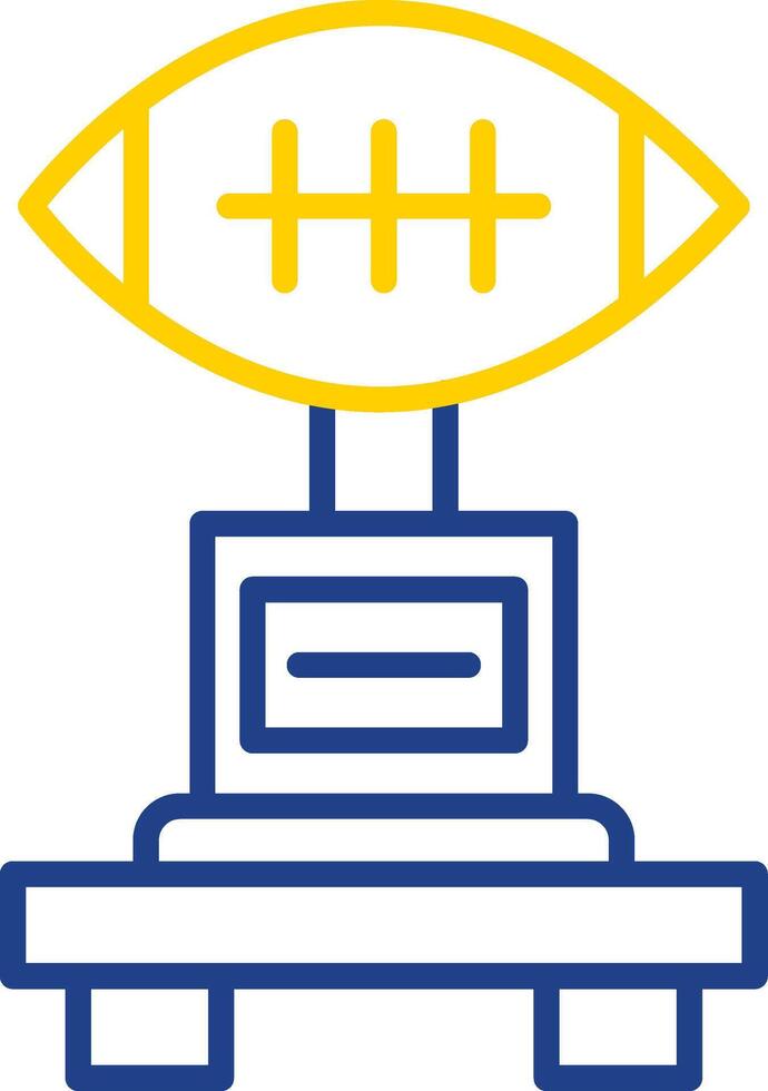 Football Line Two Colour Icon Design vector