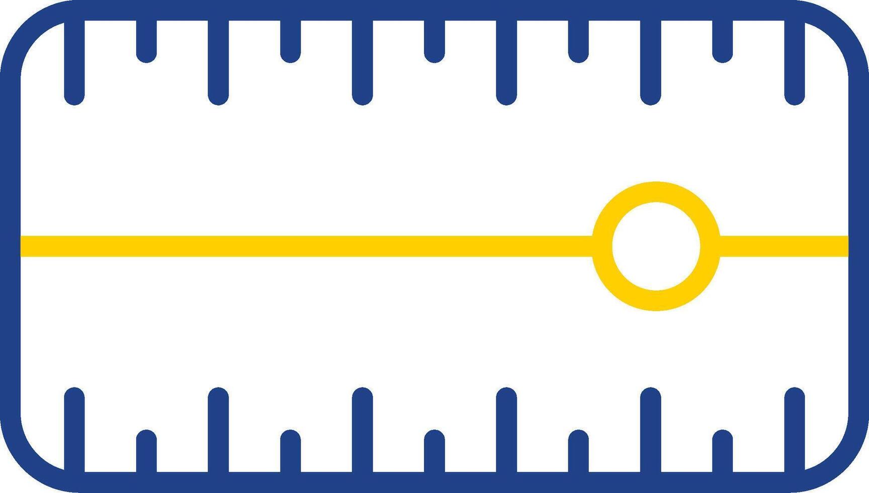 Dial Line Two Colour Icon Design vector