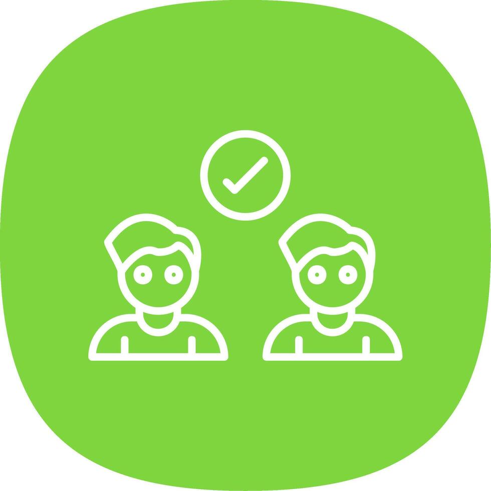 Deal Line Curve Icon Design vector