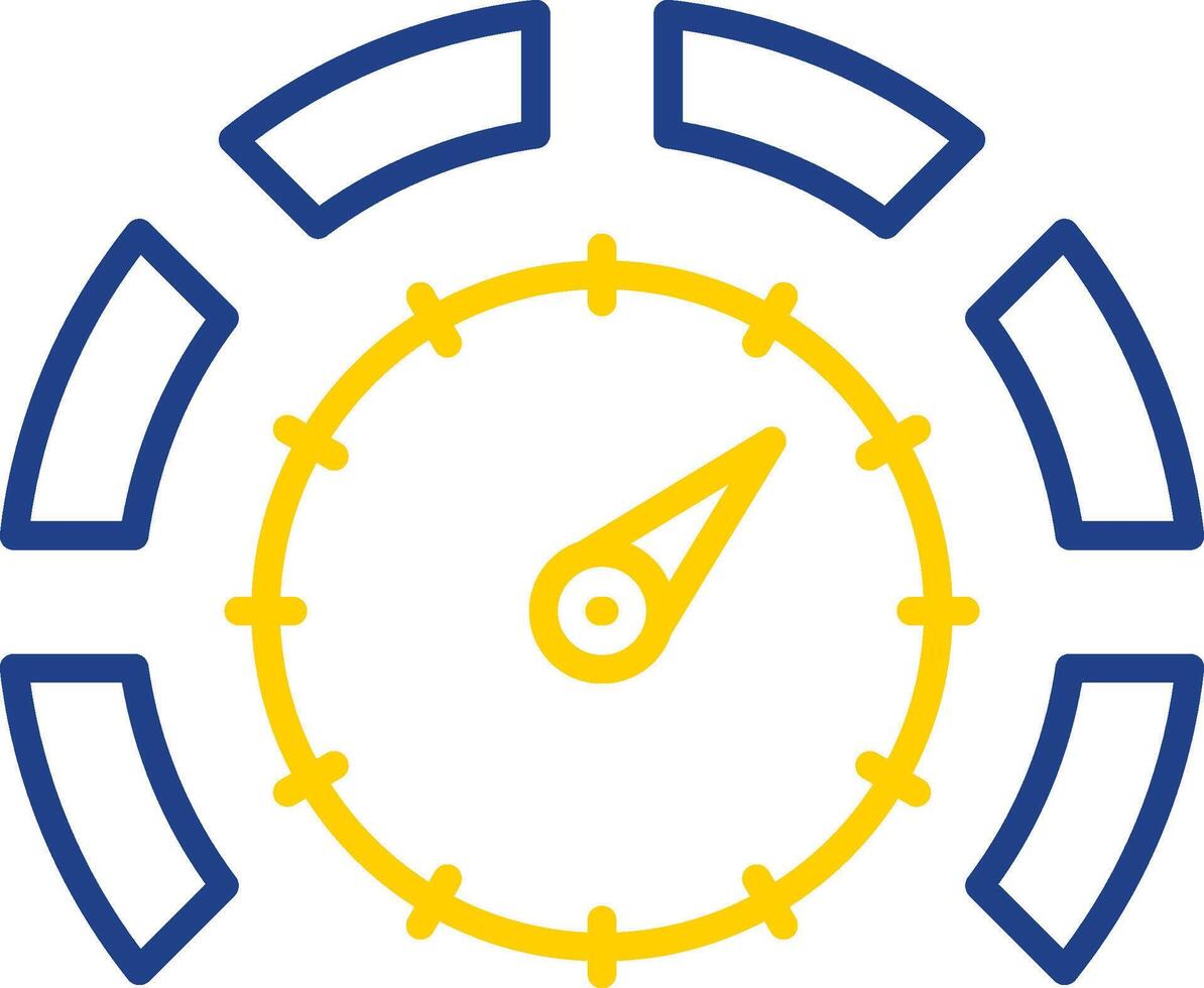 Thermostat Line Two Colour Icon Design vector