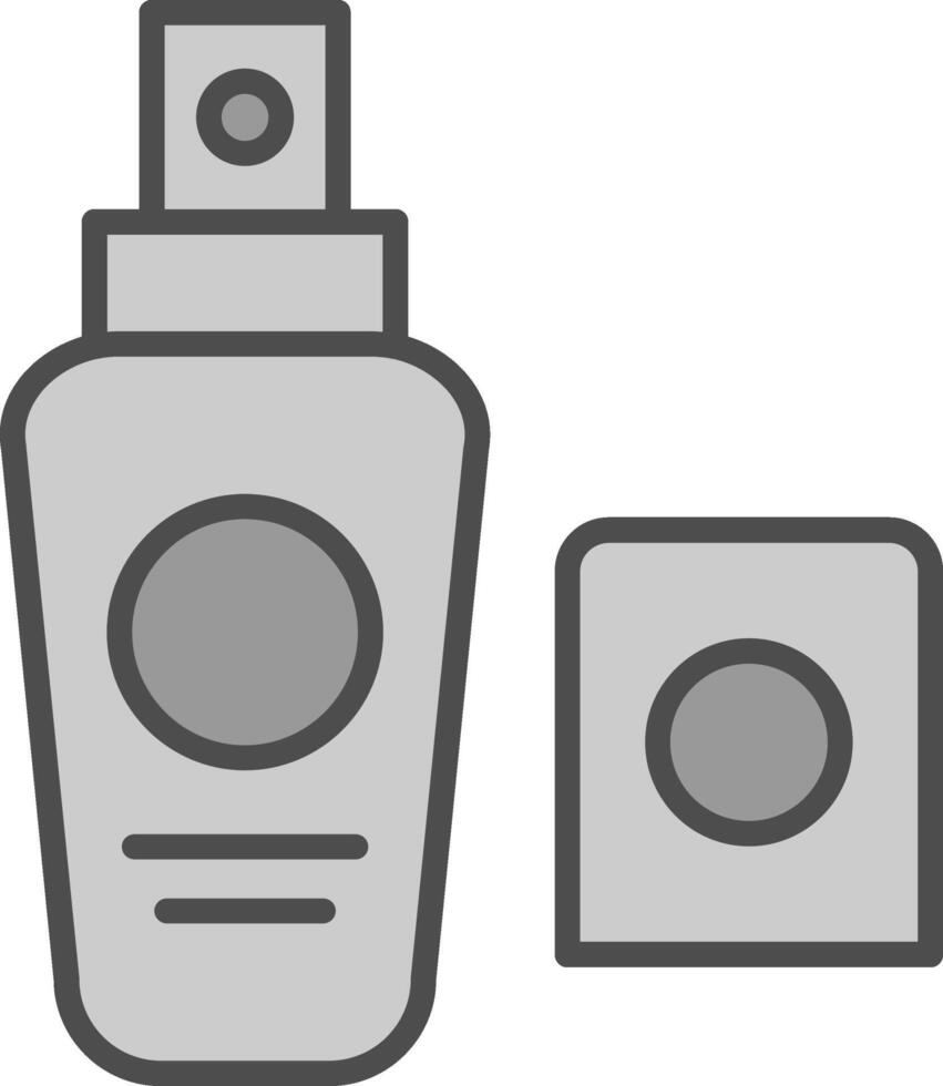 Foundation Line Filled Greyscale Icon Design vector