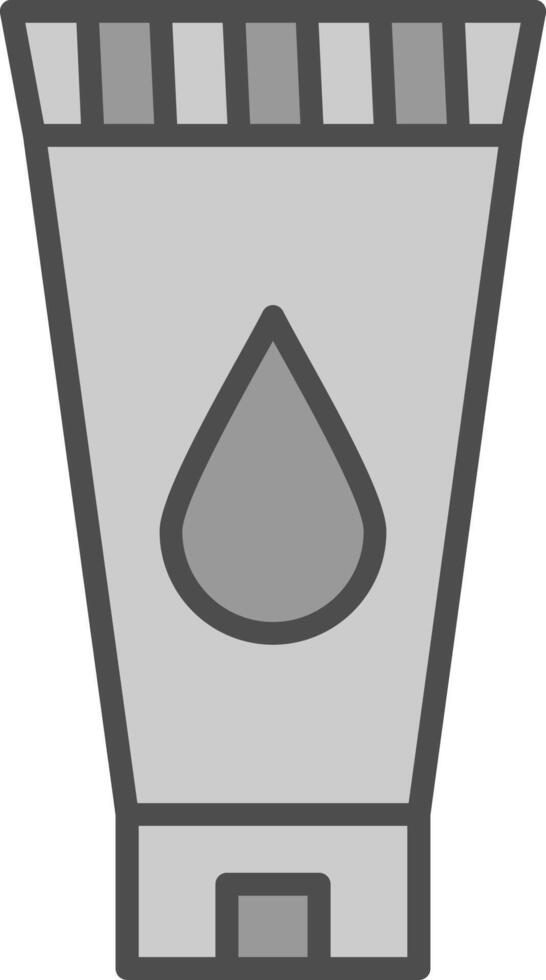 Face Wash Line Filled Greyscale Icon Design vector