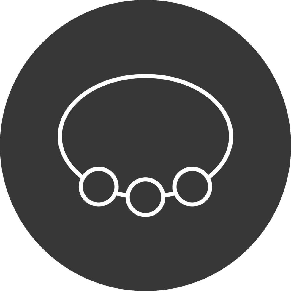 Bangle Line Inverted Icon Design vector