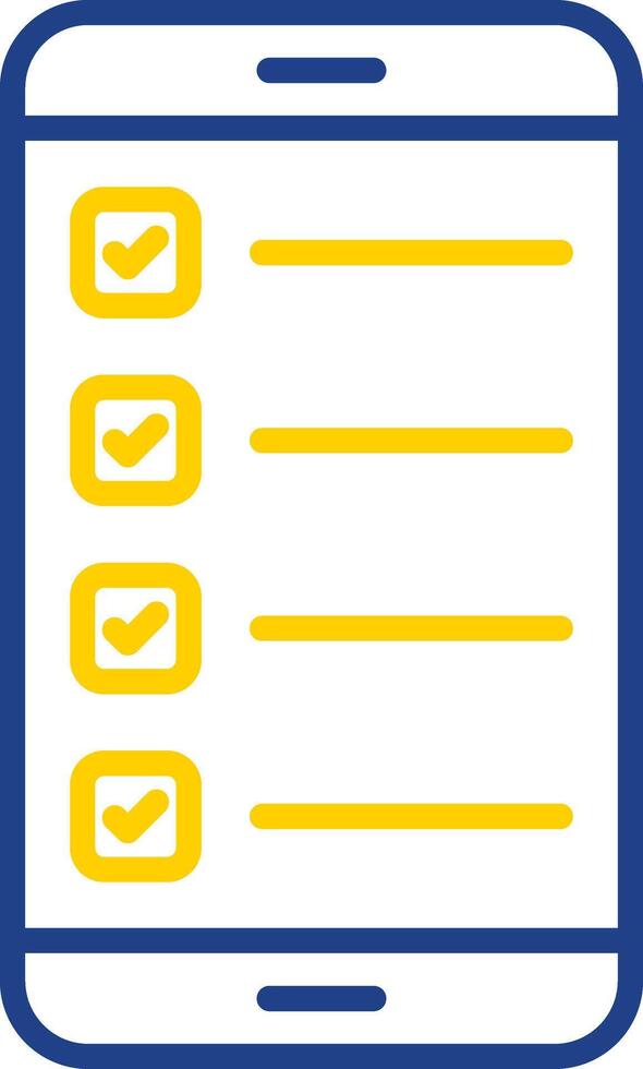 Smartphone Line Two Colour Icon Design vector