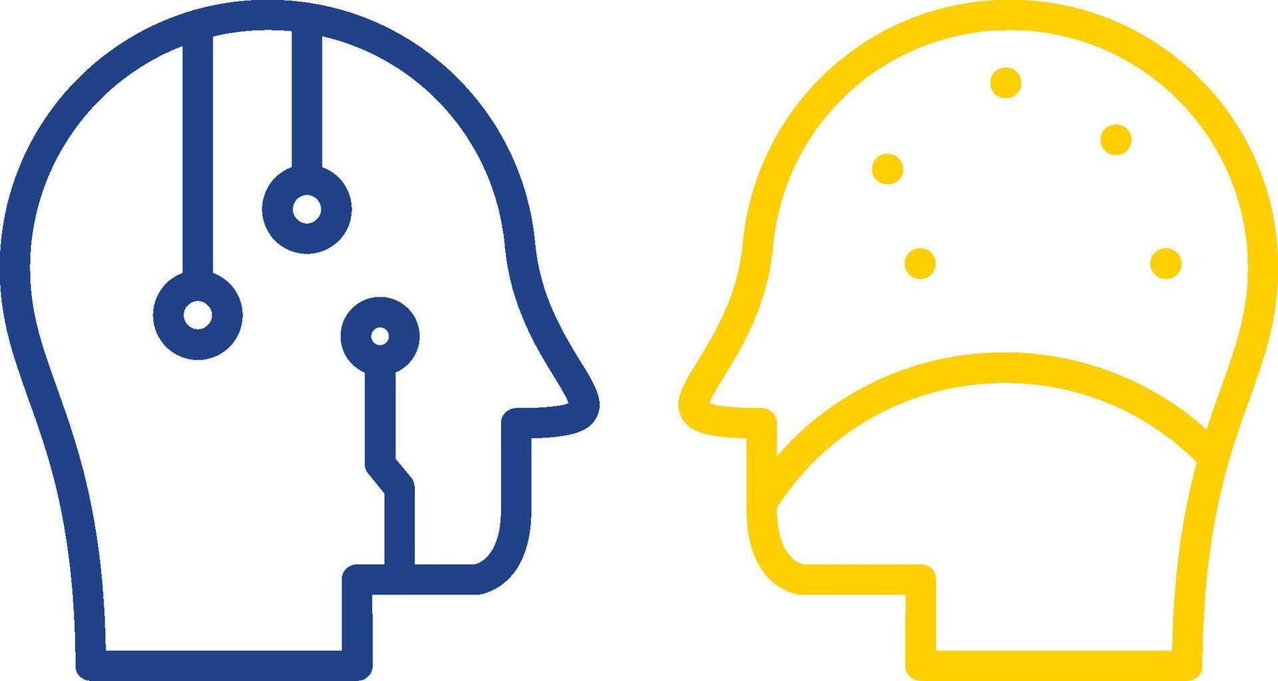 Turing Test Line Two Colour Icon Design vector