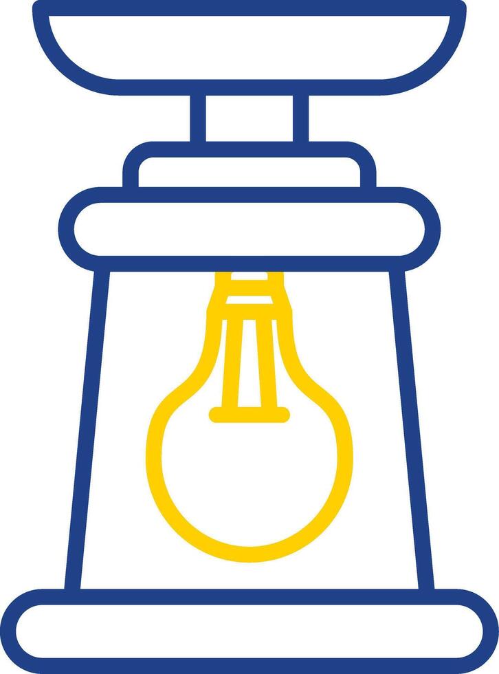 Lantern Line Two Colour Icon Design vector
