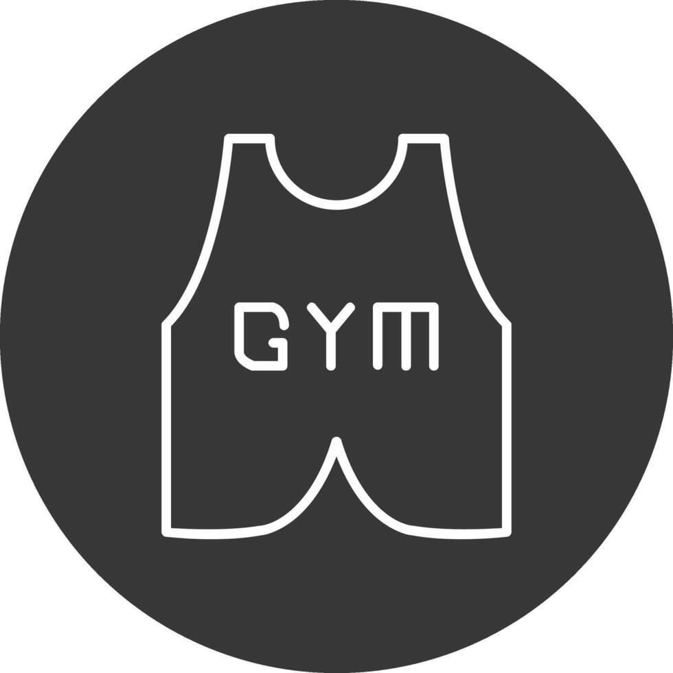 Vest Suit Line Inverted Icon Design vector