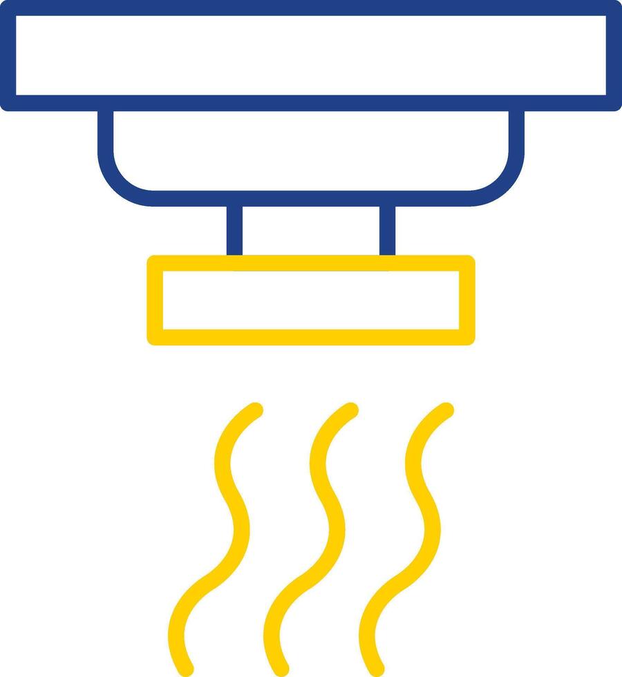 Smoke Detector Line Two Colour Icon Design vector