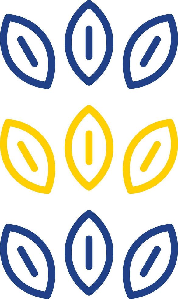 Sesame Line Two Colour Icon Design vector