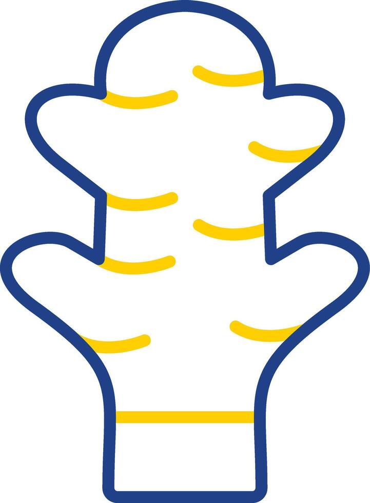 Ginger Line Two Colour Icon Design vector