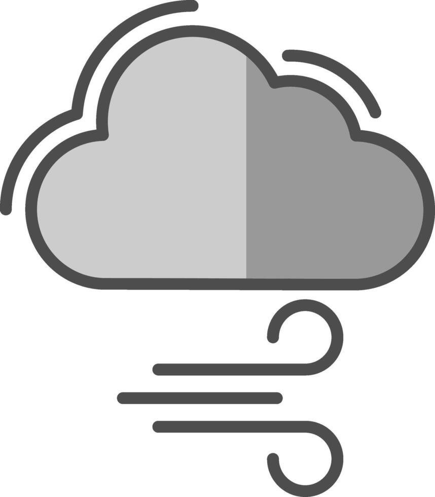 Breezy Line Filled Greyscale Icon Design vector