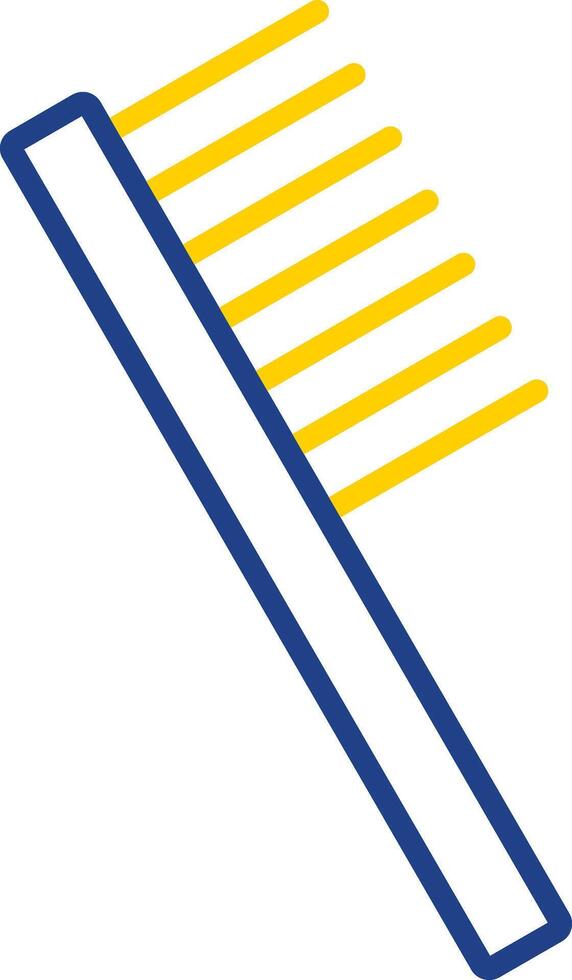 Comb Line Two Colour Icon Design vector