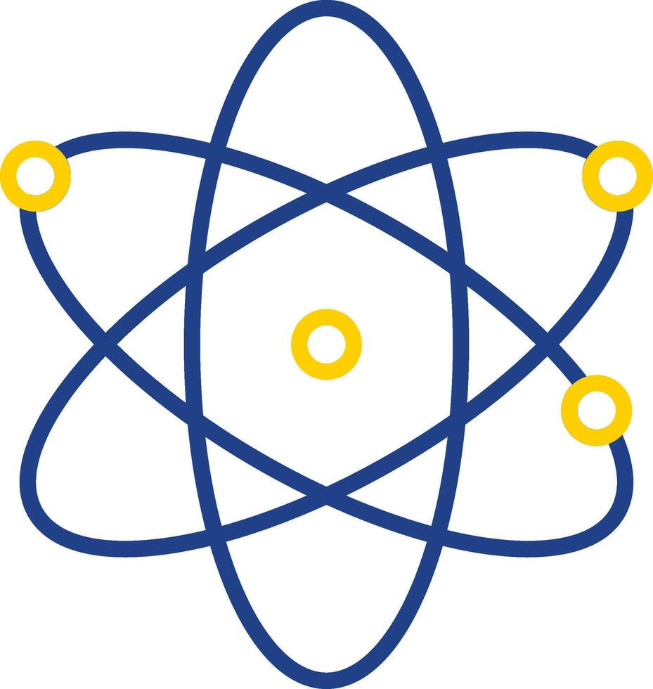 Science Line Two Colour Icon Design vector