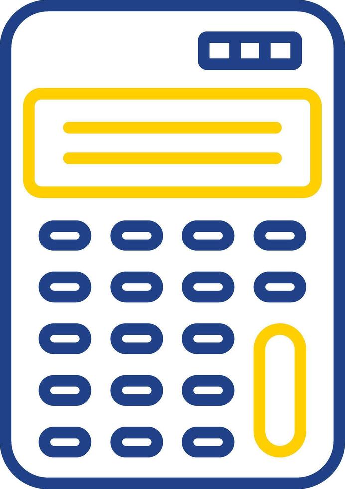 Scientific Calculator Line Two Colour Icon Design vector