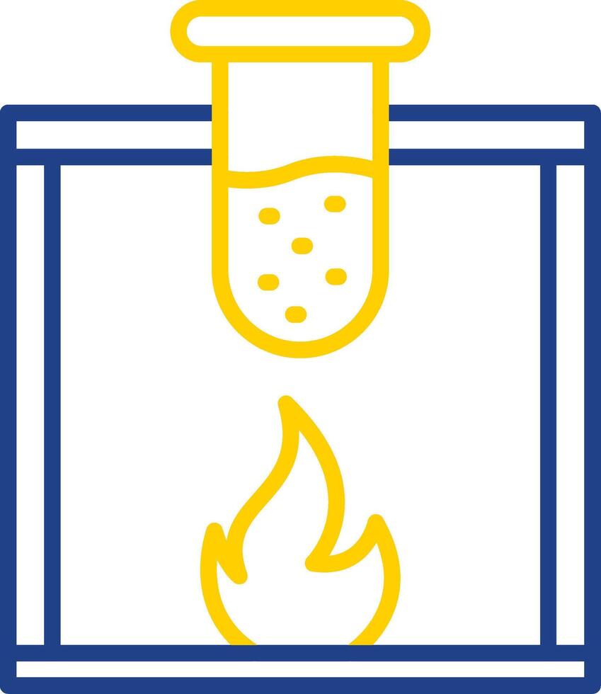 Chemical Line Two Colour Icon Design vector