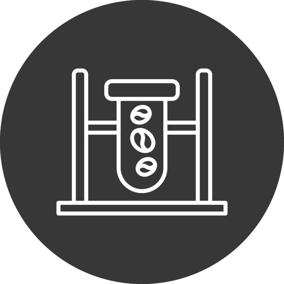 Quality Check Line Inverted Icon Design vector