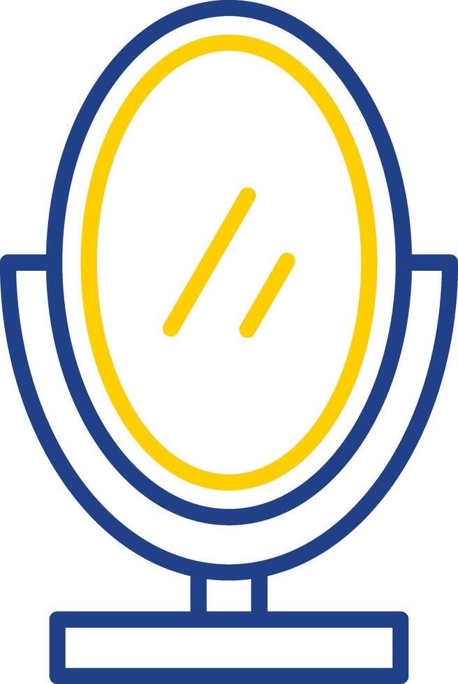 Mirror Line Two Colour Icon Design vector