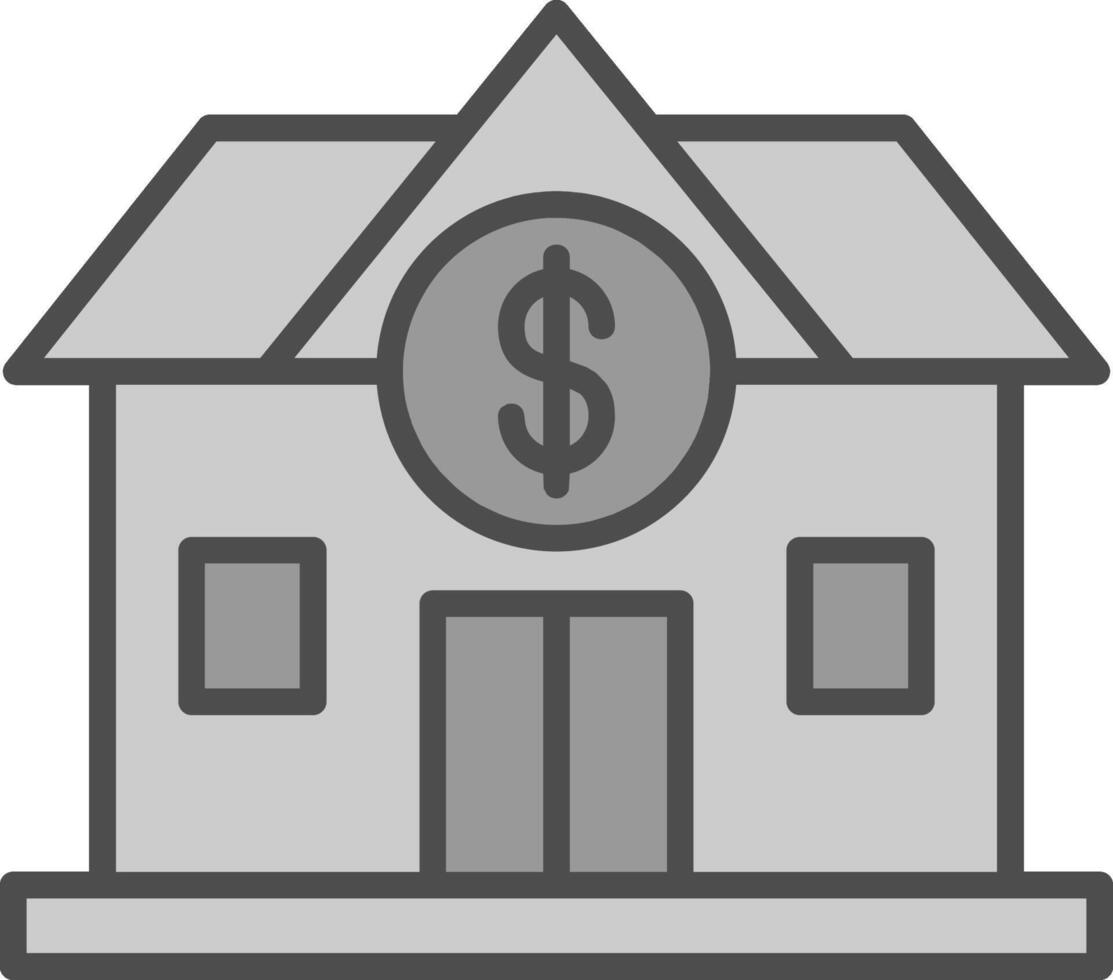Buy Home Line Filled Greyscale Icon Design vector