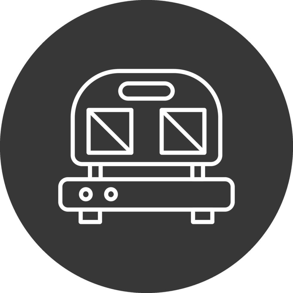 Sandwich Press Line Inverted Icon Design vector
