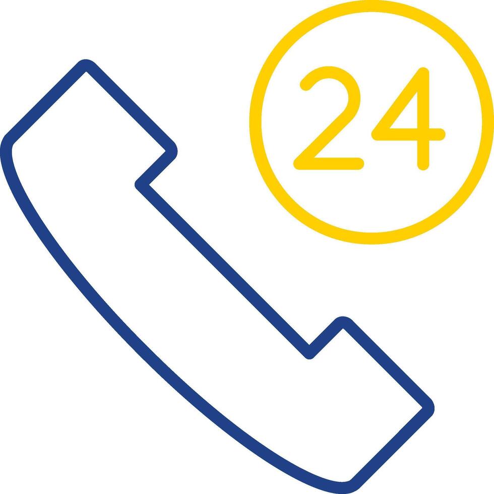 Help Line Two Colour Multi Circle Line Two Colour Icon Design vector