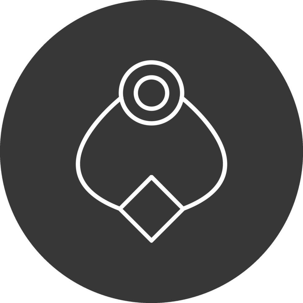 Door Knocker Line Inverted Icon Design vector