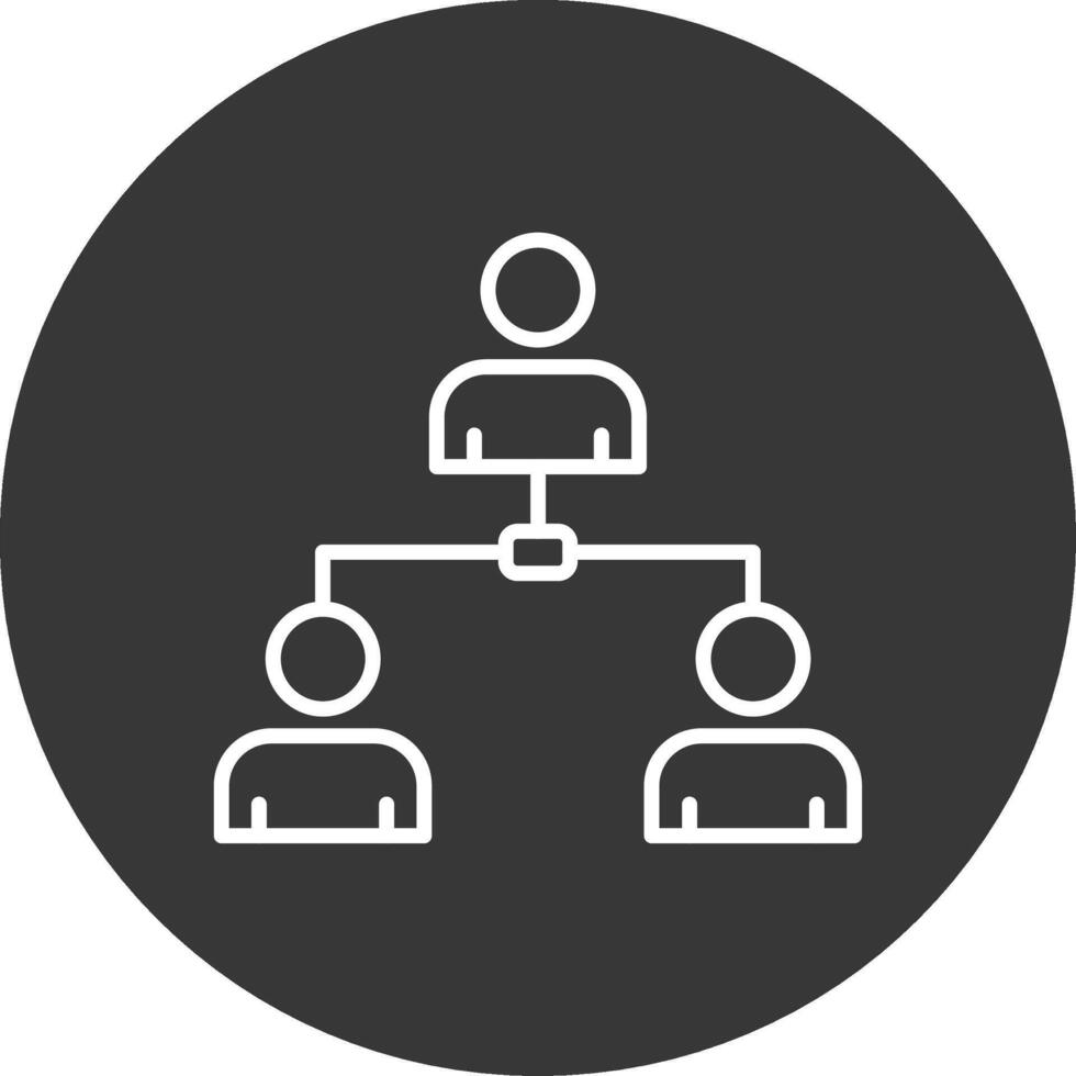 Business Line Inverted Icon Design vector