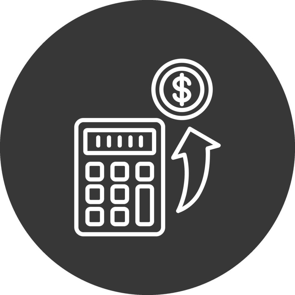 Gas PipeLine Inverted Multi Circle Line Inverted Icon Design vector