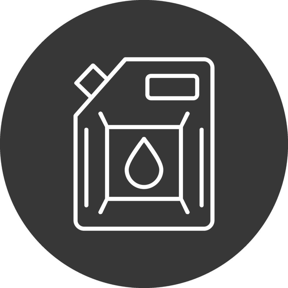 Biodiesel Engine Line Inverted Icon Design vector