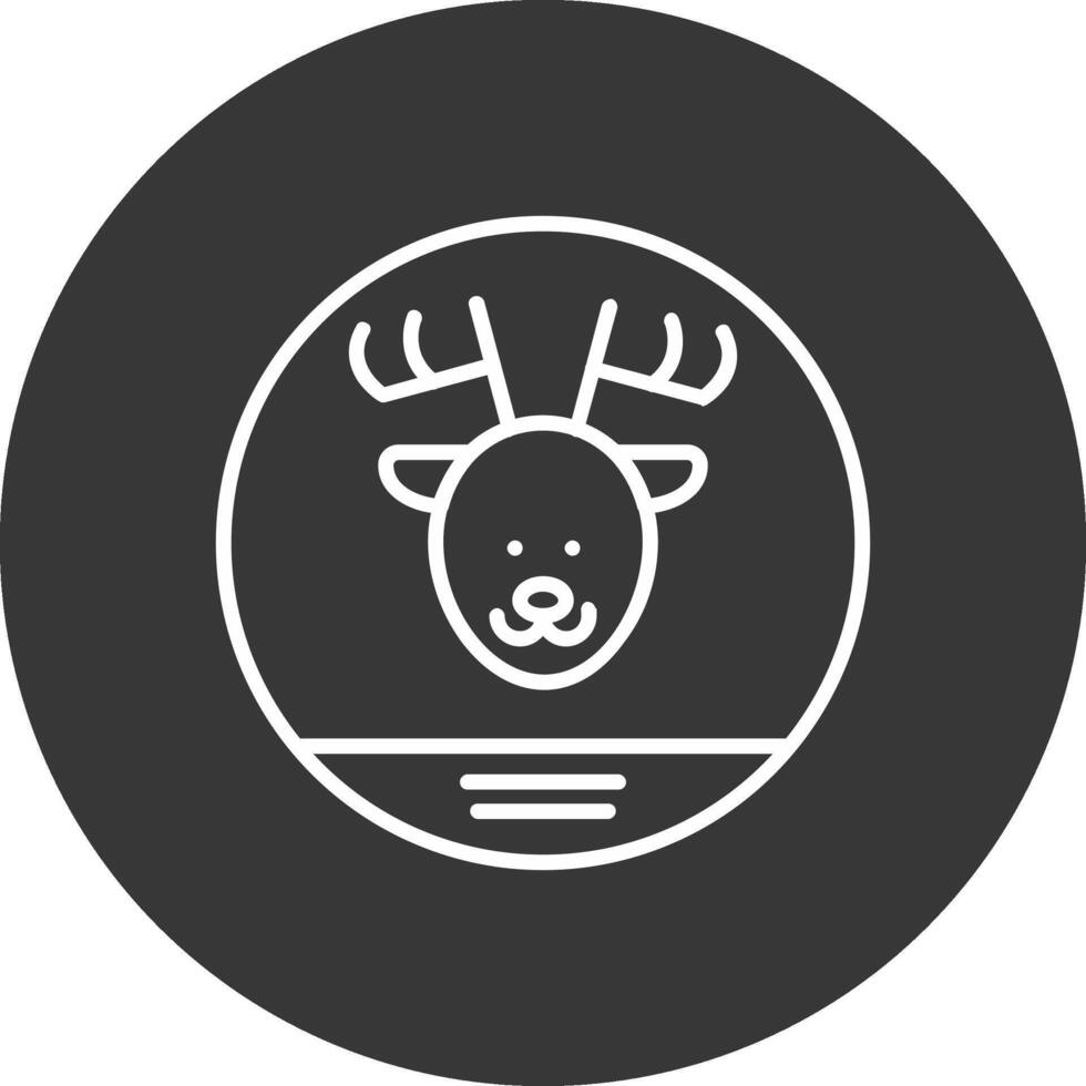 Fauna Line Inverted Icon Design vector