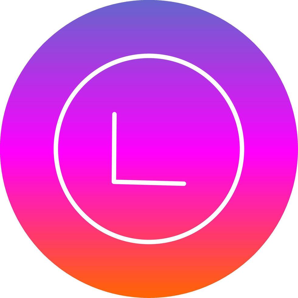 Chevron Line Gradient Circle Icon vector