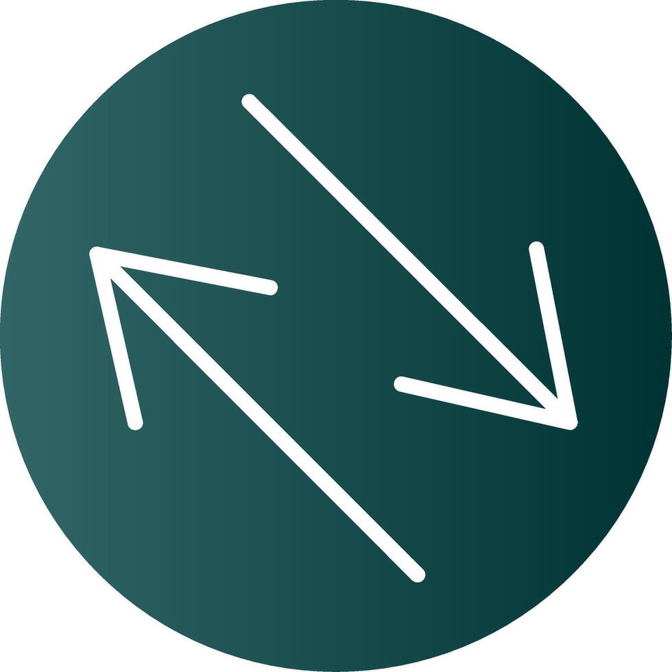 Swap Glyph Gradient Icon vector
