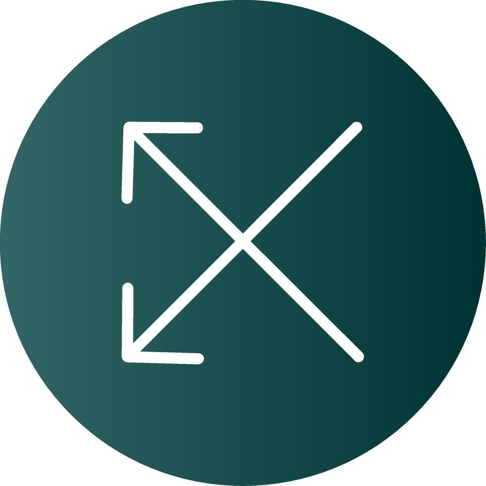 Split Glyph Gradient Icon vector
