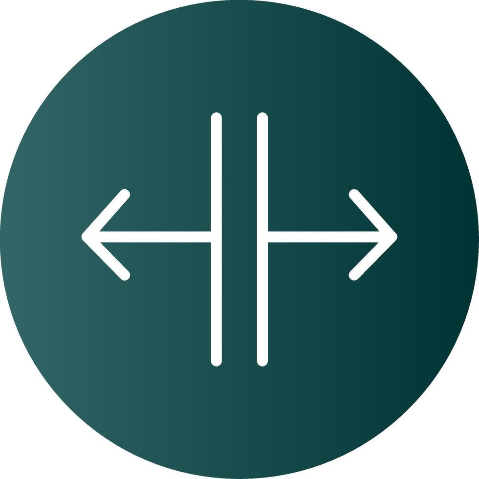 SPLIT Glyph Gradient Icon vector