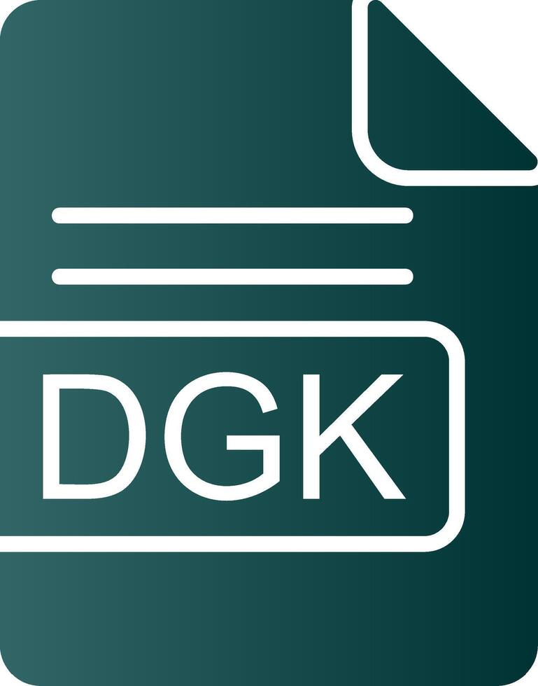 DGK File Format Glyph Gradient Icon vector