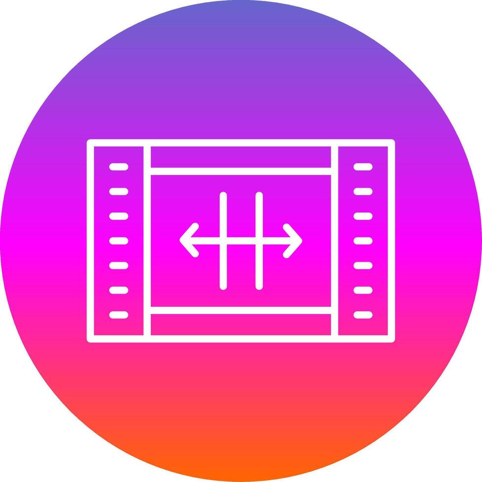 Resize Line Gradient Circle Icon vector
