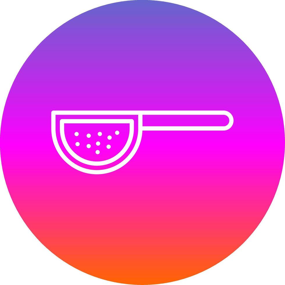 Sieves Line Gradient Circle Icon vector