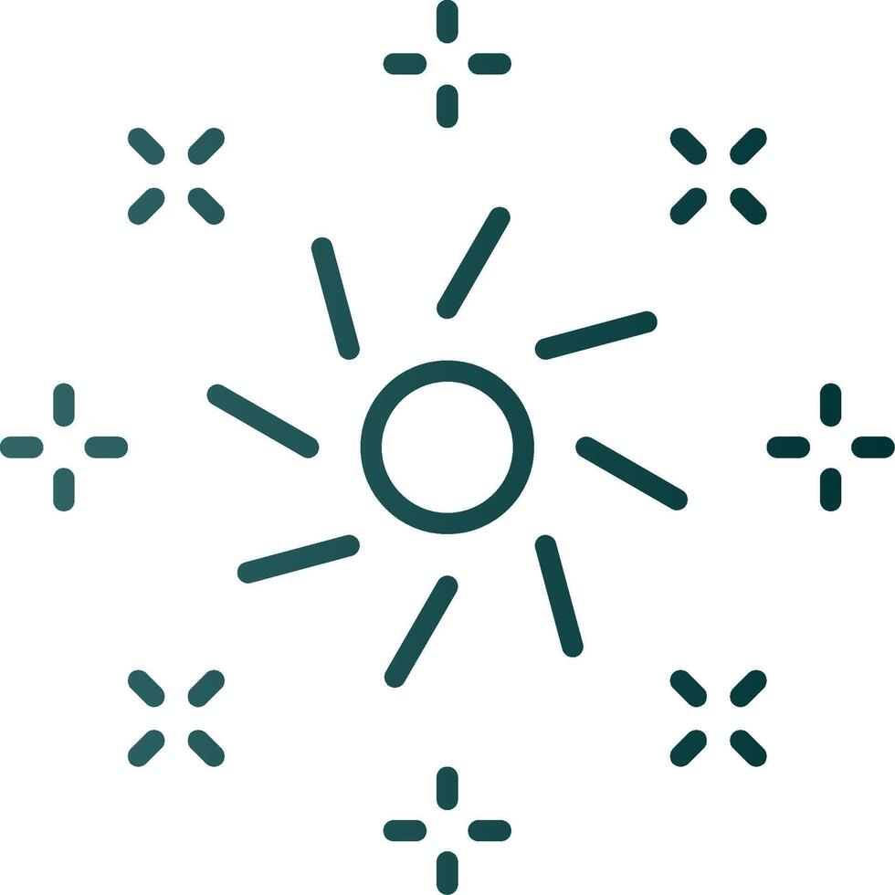 Lights Line Gradient Icon vector