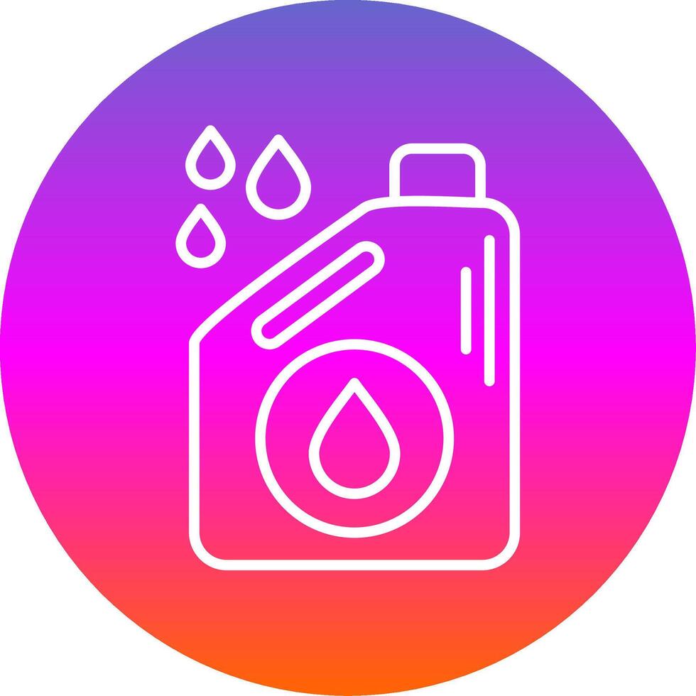 Oil Line Gradient Circle Icon vector