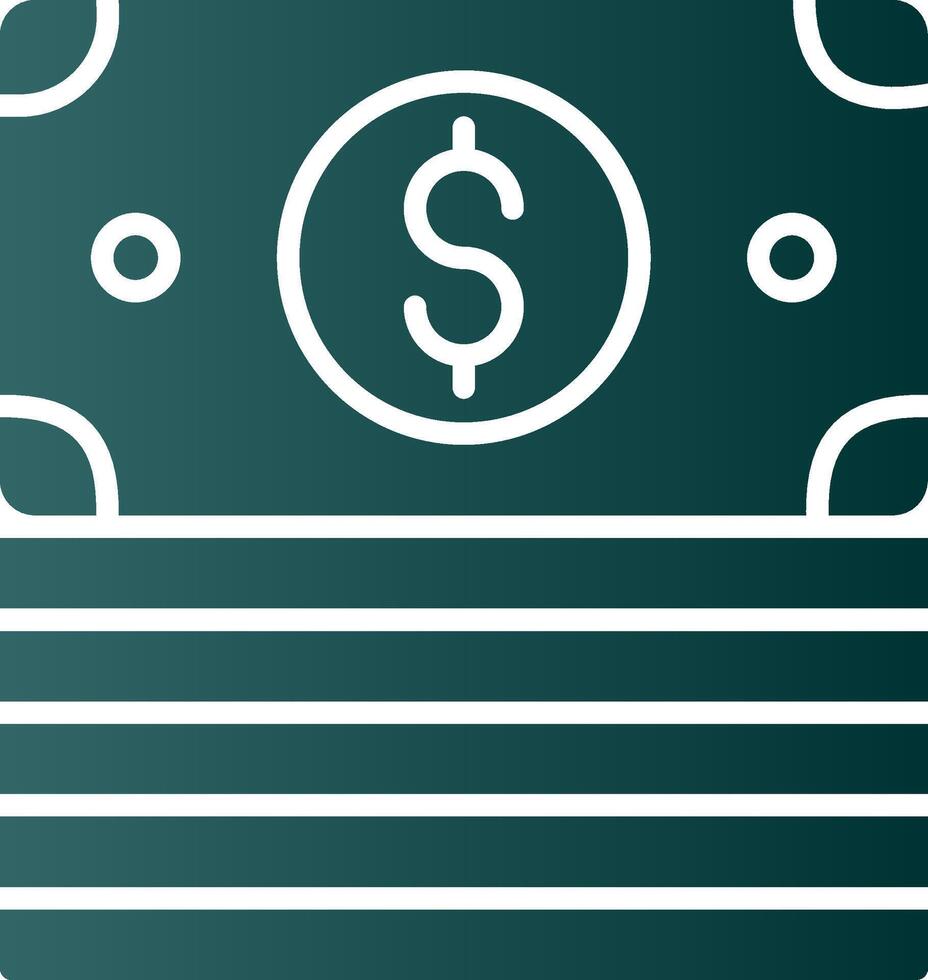 Stack Glyph Gradient Icon vector
