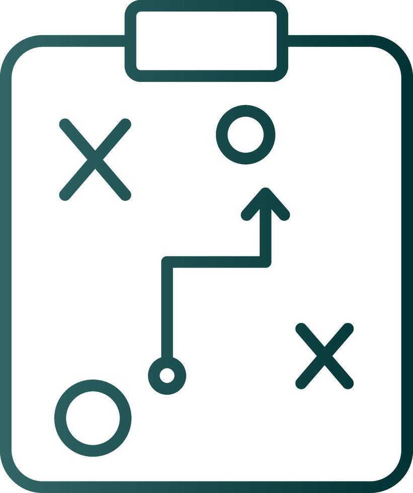 Planning Line Gradient Icon vector