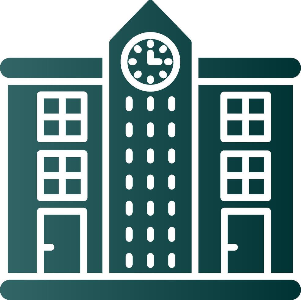 Skyscrapers Glyph Gradient Icon vector